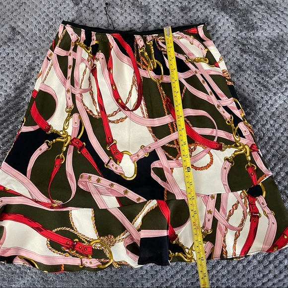 Zara printed ruffled hem skirt NWT M - Picture 13 of 15